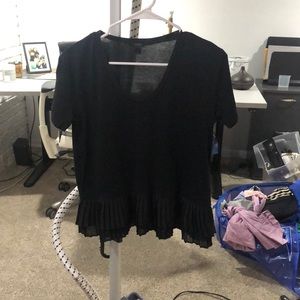 Jcew Ruffled Hem Top